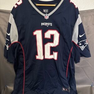 Tom Brady Patriots Navy Blue Jersey